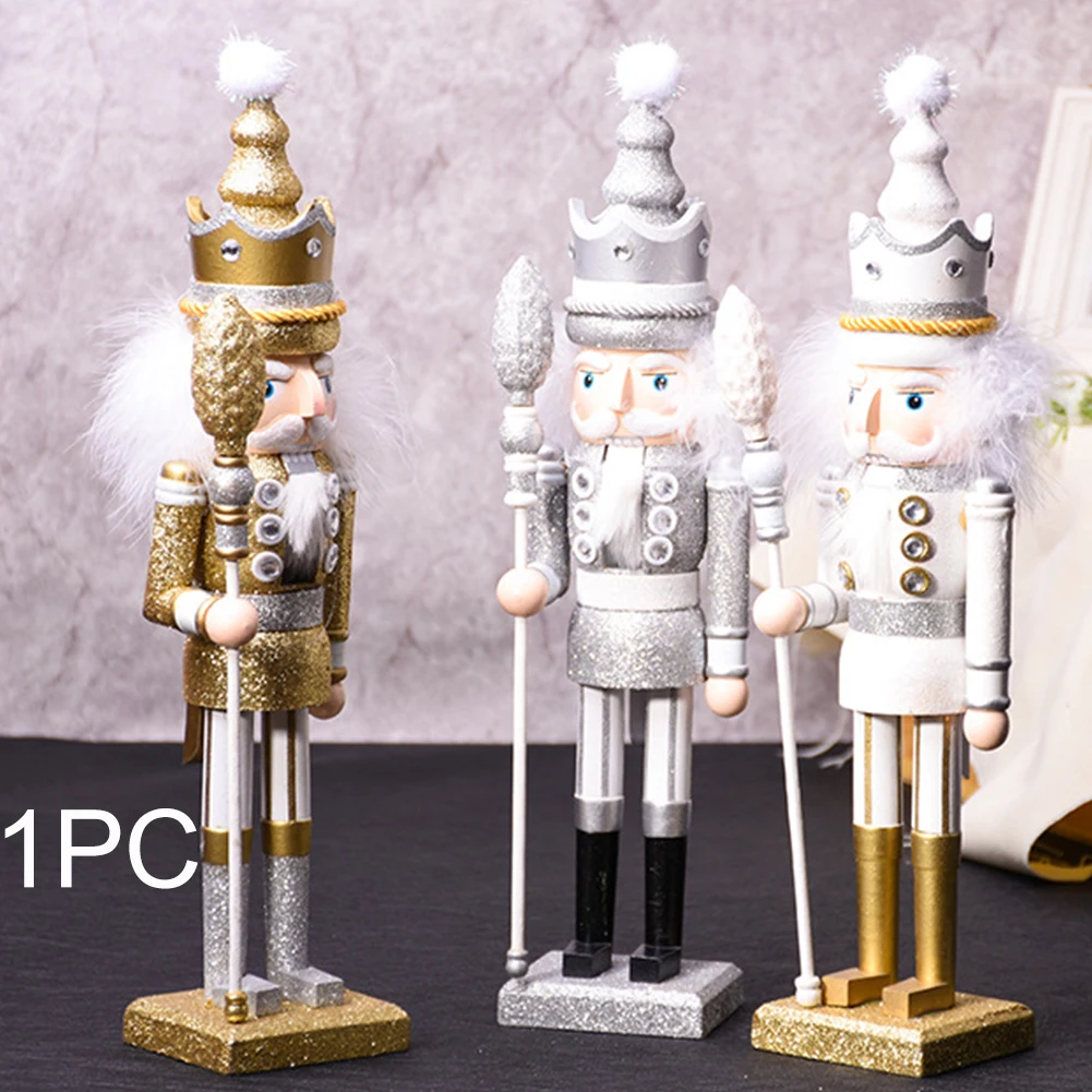 Рождественский Декор, кукольный орех, солдатики, офисный деревянный Щелкунчик, подарок, украшение для дома, кукла, миниатюрные фигурки, блестящие игрушки, ремесла