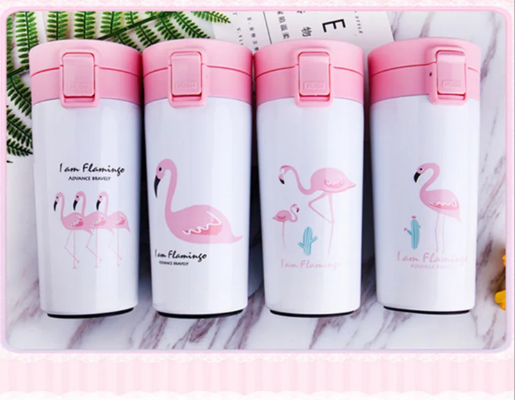 

Cartoon-Style Big Mouth Coffee Cup Insulated Stainless Steel Bottle Spacious shang wu bei Portable Cup