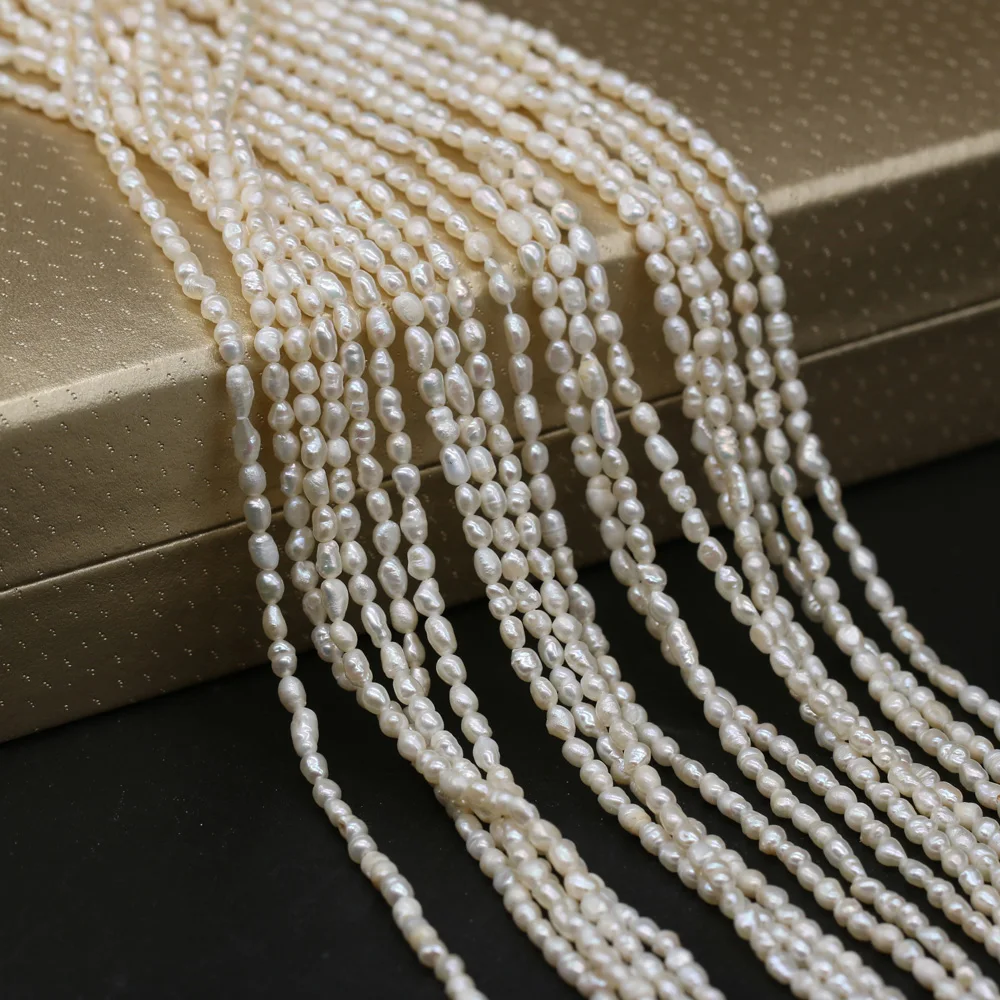 Natural Pearl Loose Beads A Level Cultured Freshwater White Pearl Beading  Charms for Jewelry Making Necklace