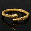 Titanium Steel Men Women Open Round Ball Cuff Bangle Bracelet in Stainless Steel Brackelts Gifts For Women Men Gift 1
