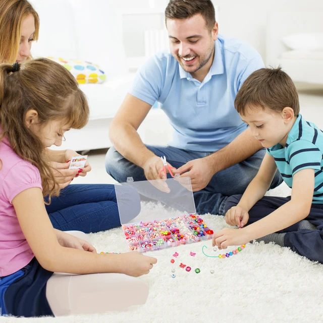 DIY handmade beaded toys and accessories set children creative girls weaving bracelet jewelry making toys education children gif 4