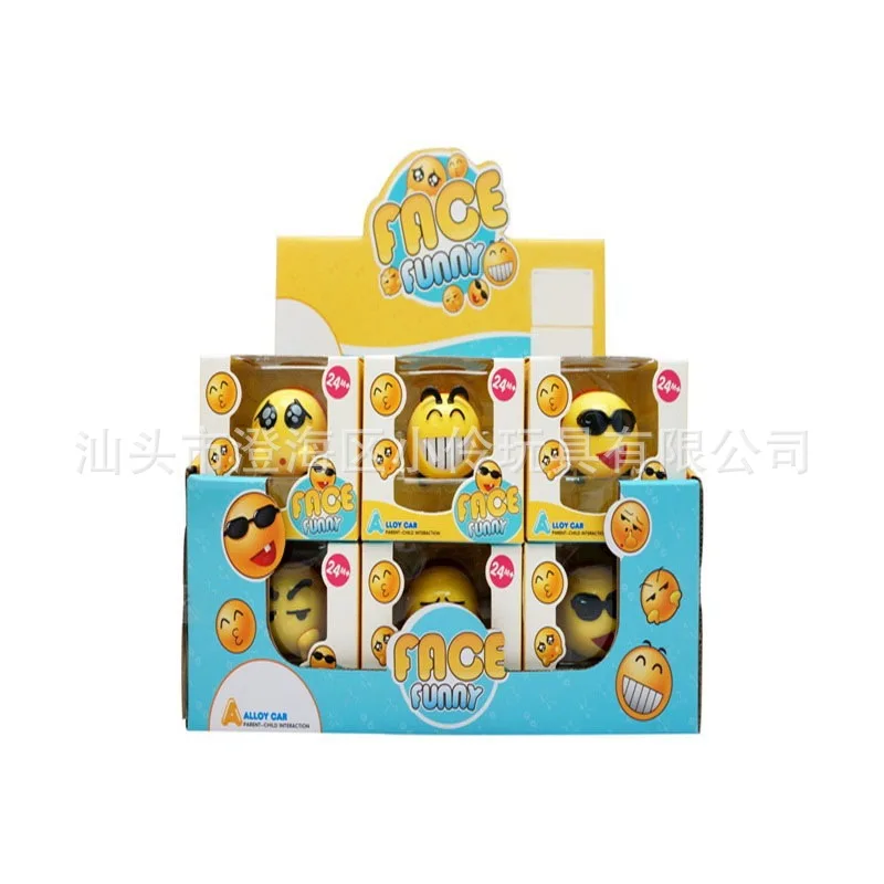 

Children Stunt Cartoon Expression Car Mini Metal Car Warrior Small Car Model Infants Educational Toy