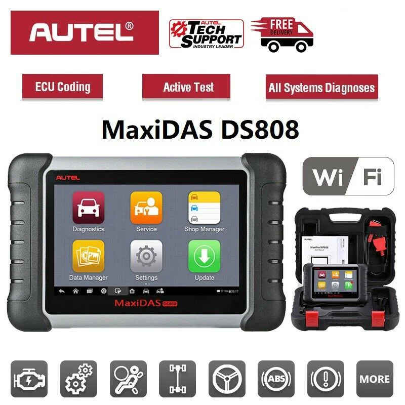 Autel maxanas DS808 все системы автомобильный диагностический инструмент OBD OBD2