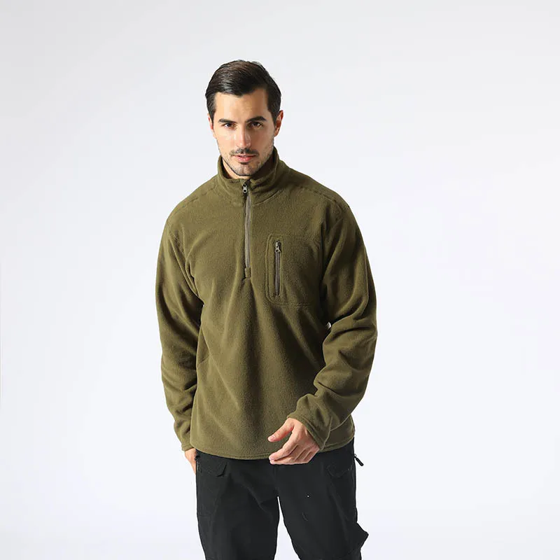 Men Turtleneck Sweaters Pullover Outdoor Sports Riding Tactical Top Fashion Sweatshirt Fleece Spring New Men's Clothing