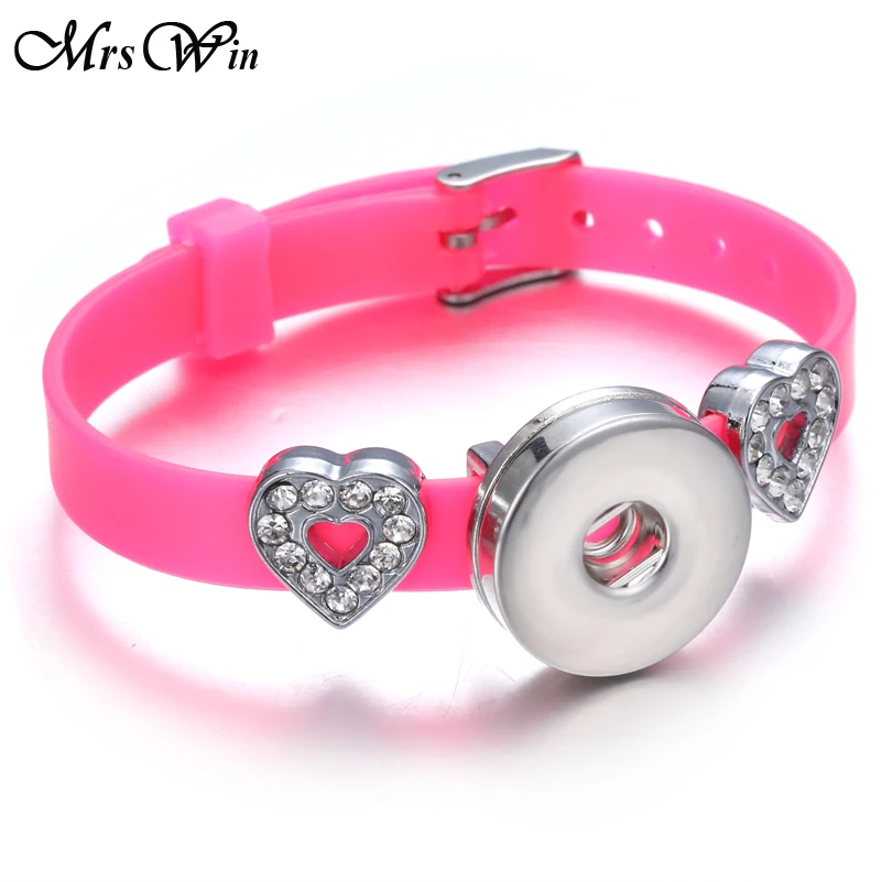 Силиконовый браслет 8 мм с кожаными кнопками для женщин и детей|bracelets for|button braceletsnap