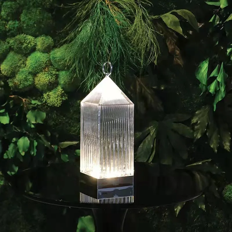 Итальянский дизайн Kartell акриловая Хрустальная аккумуляторная лампа