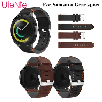 

20mm classic leather strap For Samsung Gear sport/Gear S2/Galaxy 42mm / Galaxy Active / Active2 frontier wrist strap accessories