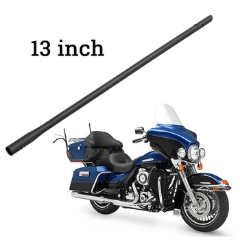 

ARMSKY 2*13 Inch Long Black Antenna for 1989-2017 Harley Davidson Electra,Road,Tour,Ultra Classic, New Shape Easy to install