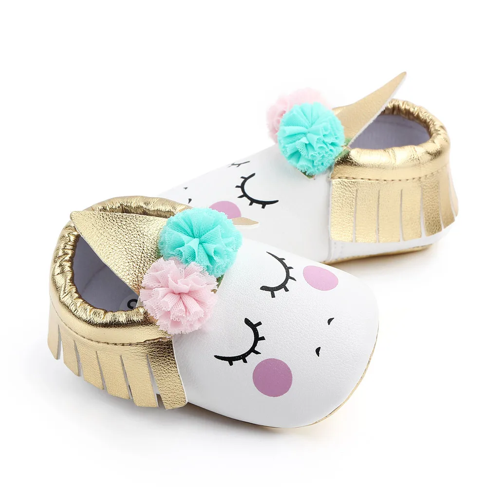 New Cute Princess shoes Ball Pu Leather Ballet Baby shoes Gift First Walkers Crib girls Infant Birthday Baby moccasins Shoes