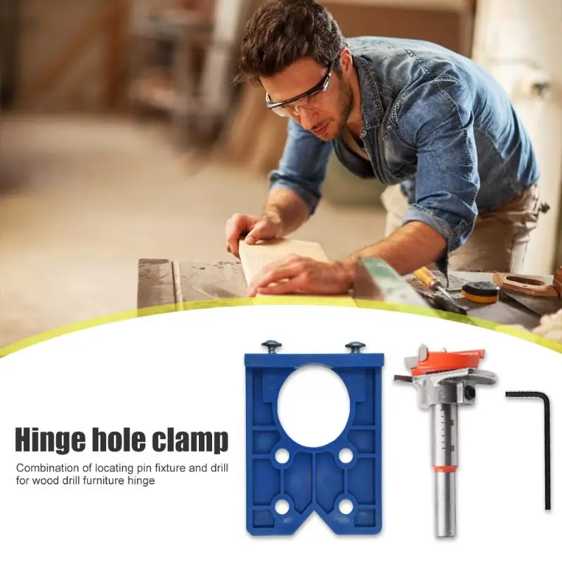 

Woodworking Hole Opener Hinge Drill for Cabinet Punch Guide Drill Hole Locator Installation Of Furniture Door Cabinet Hinge