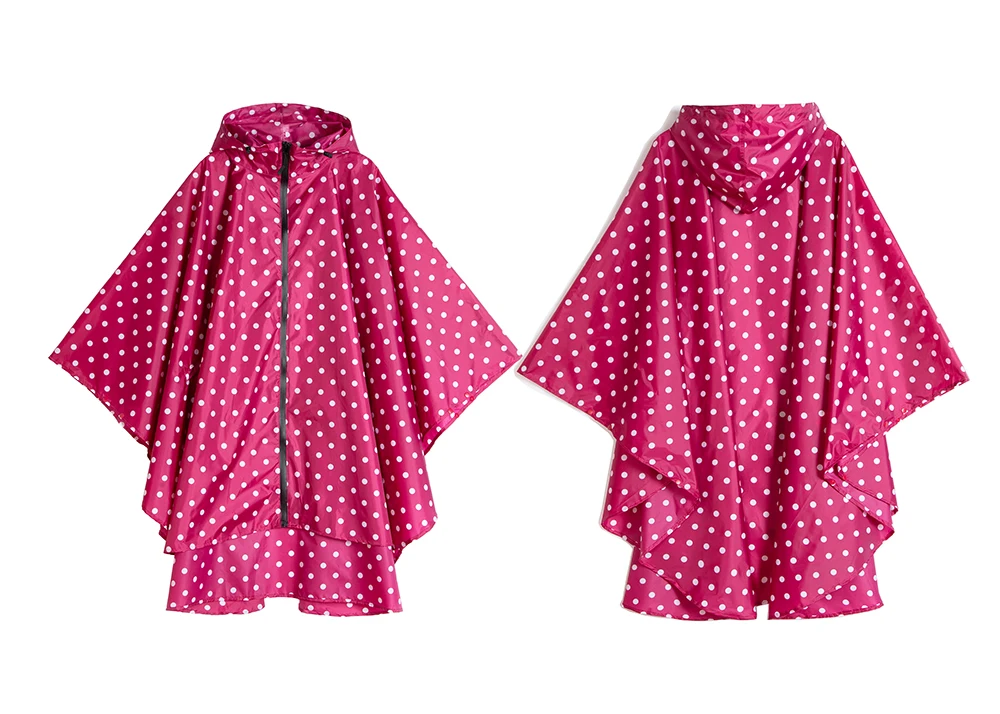 Women's Fashion Raincoat Waterproof Rain Poncho Cloak with Hood for Hiking Climbing and Touring waterproof raincoat