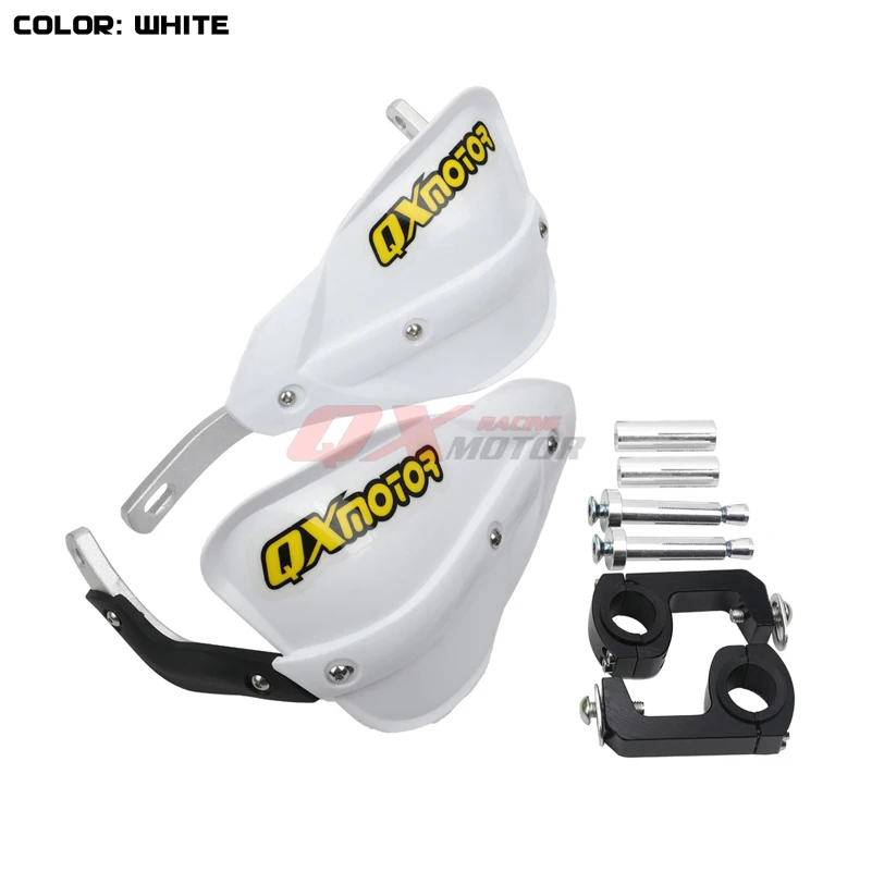 white B Универсальные мотоциклетные щитки для рук Handguard протектор для Honda Yamaha suzuki kawasaki ktm Dirt Bike Мотокросс Off Road ATV Quad - Цвет: white B