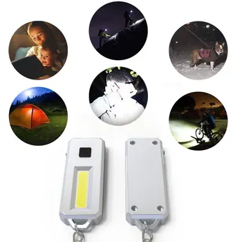 

LED rechargeable keychain flashlight with magnetic design for car emergency light LED Torch