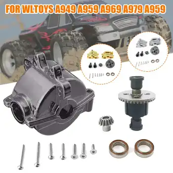 

For Wltoys 1/18 A949 A959 A969 A979 K929 RC Car Front & Back Metal Gear Housing Box Metal Differential Gear Shell Spare Parts