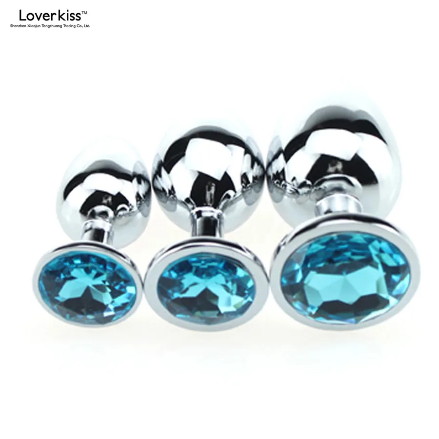 Loverkiss 3pcs/lot Fetish Bondage Ass Plug Stainless Steel Anal Butt Set Dilator Sex Toys for Beginner Plugs Kit | Красота и здоровье