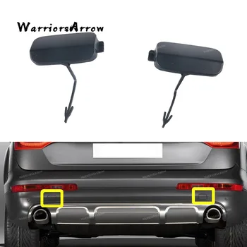

For Audi Q7 2010 2011 2012 2013 2014 2015 2016 4L0807449E 4L0807450E Pair L+R Side Primed Rear Bumper Tow Hook Eye Cover Cap