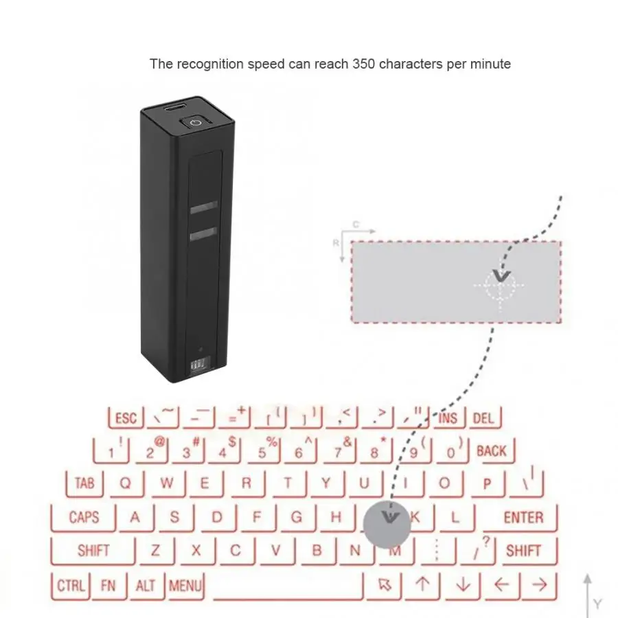 F2 Bluetooth лазерная клавиатура беспроводная Виртуальная проекционная клавиатура портативная для IOS/Android смартфон планшет ПК ноутбук
