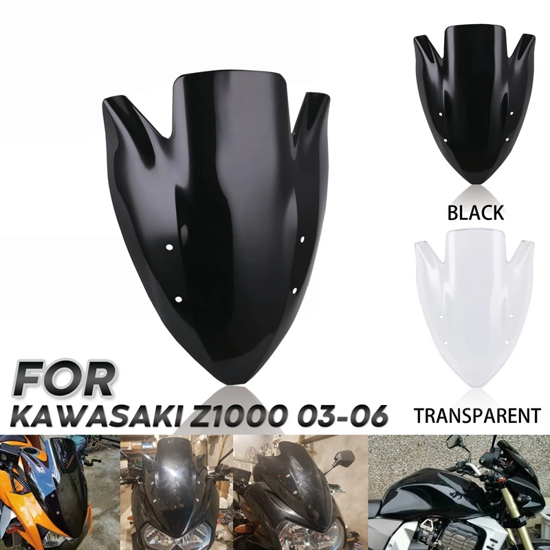 Для Kawasaki Z1000 2003 2004 2005 2006 ветровое стекло экран двойной пузырьковый ветер дефлекторы Z 1000 аксессуары для мотоциклов