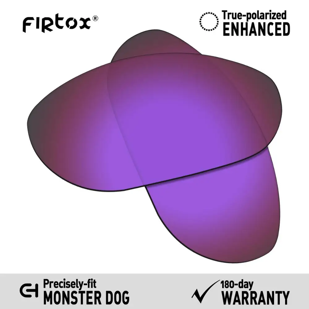 Purple-Polarized Firtox настоящие поляризованные Сменные рассеиватели UV400 для солнцезащитных очков-солнцезащитных очков с изображением собаки-монстра Окли(Только Совместимые линзы)-несколько цветов - Цвет линз: Purple-Polarized