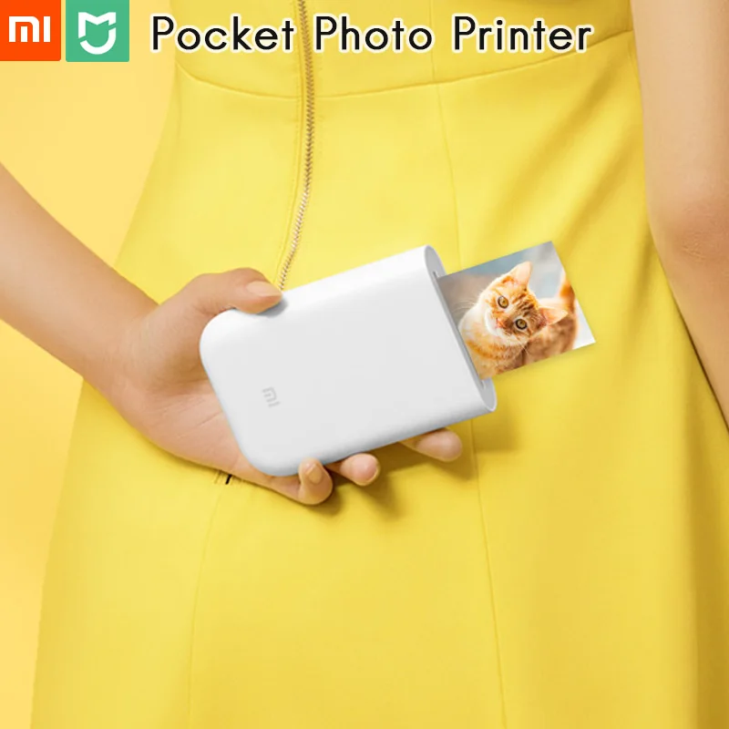 Оригинальный Карманный фотопринтер Xiaomi Mi Home 3 дюйма Zink без чернил наклейка на