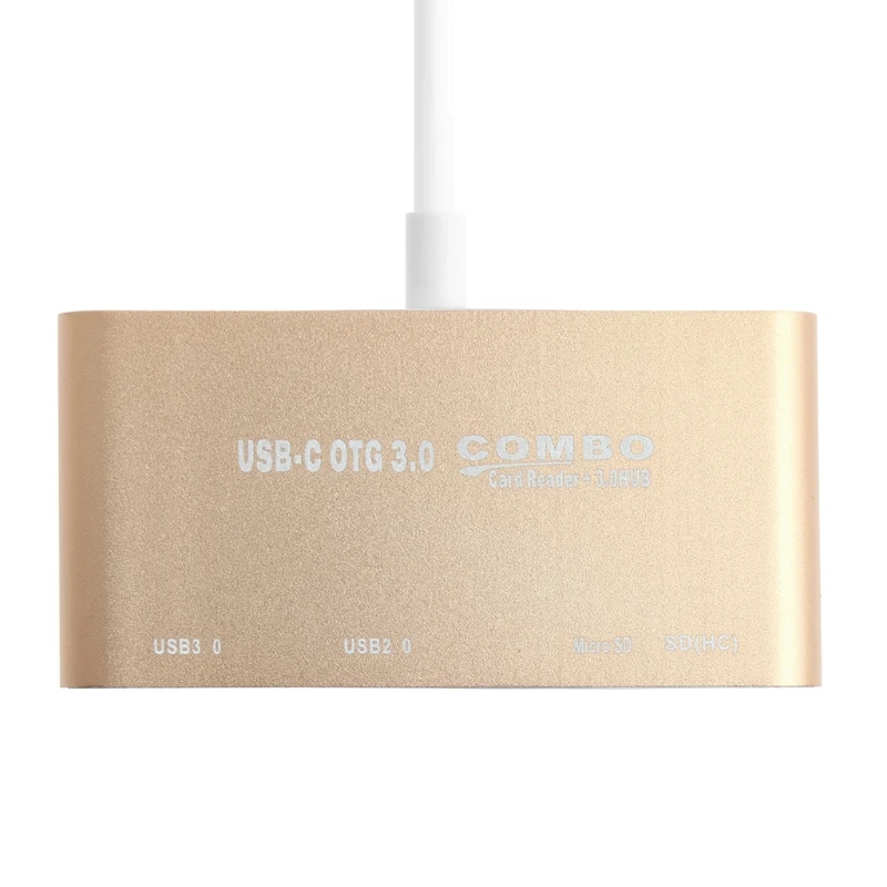 5-в-1 USB-C 3,1 Тип-C OTG USB 3,0 2,0 концентратор SD/TF Card Reader Combo для ноутбука