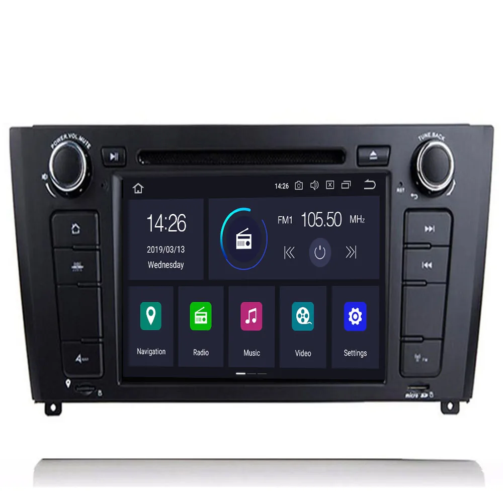 Excellent 2Din Android 9.0 GPS Car DVD Player For BMW 1 Serie E87 E81 E82 E88 I202004 2005 2006 2007 2008 2009 20102011 screen Navigation 1