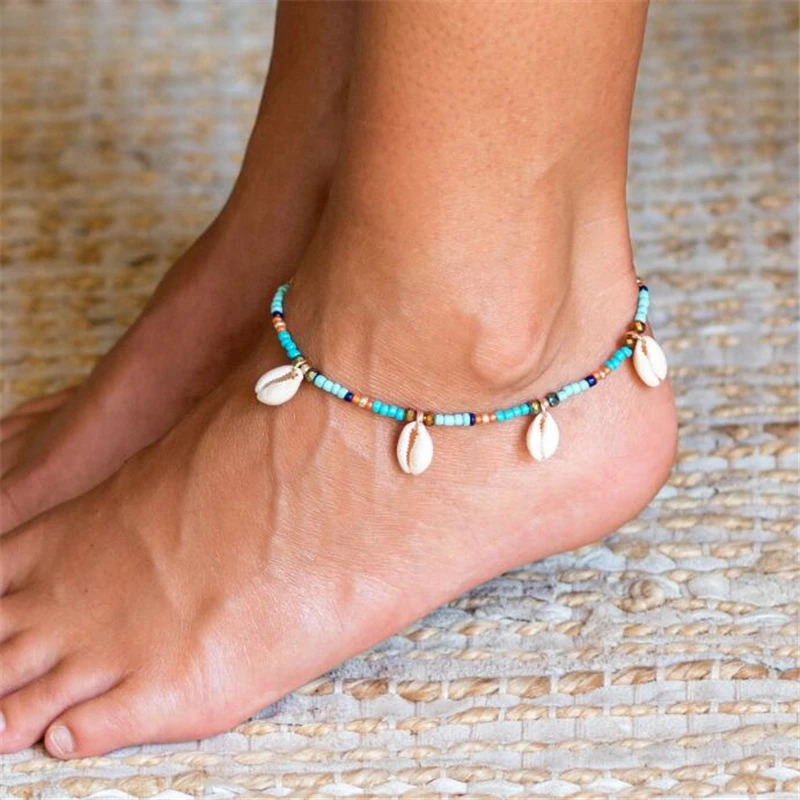 MissCyCy Boho Каури ракушка ножные браслеты для женщин босиком новые богемные ювелирные изделия для ног летние пляжные лодыжки браслет на ногу