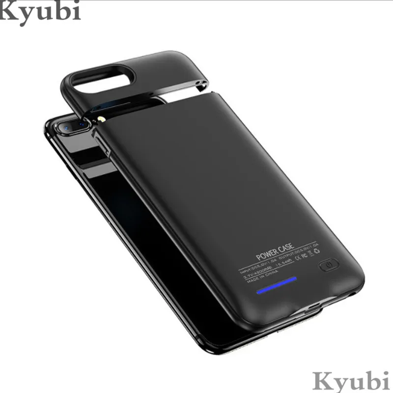 

3000mah with audio battery charger case for iphone 6 6s 7 8 external magnetic stand holder charging for iphone 6 6s 7 8 luxury