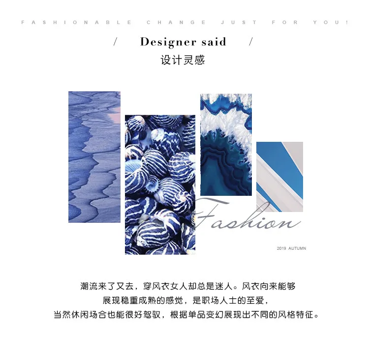 Fashion temperament British denim windbreaker female long autumn new arrival lapel adjustable waist trench female 3F19693