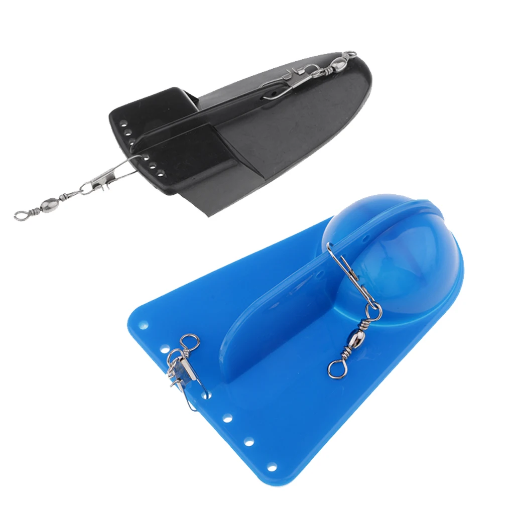 2pcs Rigging Paravanes Sea Fishing Trolling Diver Boards Adjustable Weight Diving Boards 26g 49g