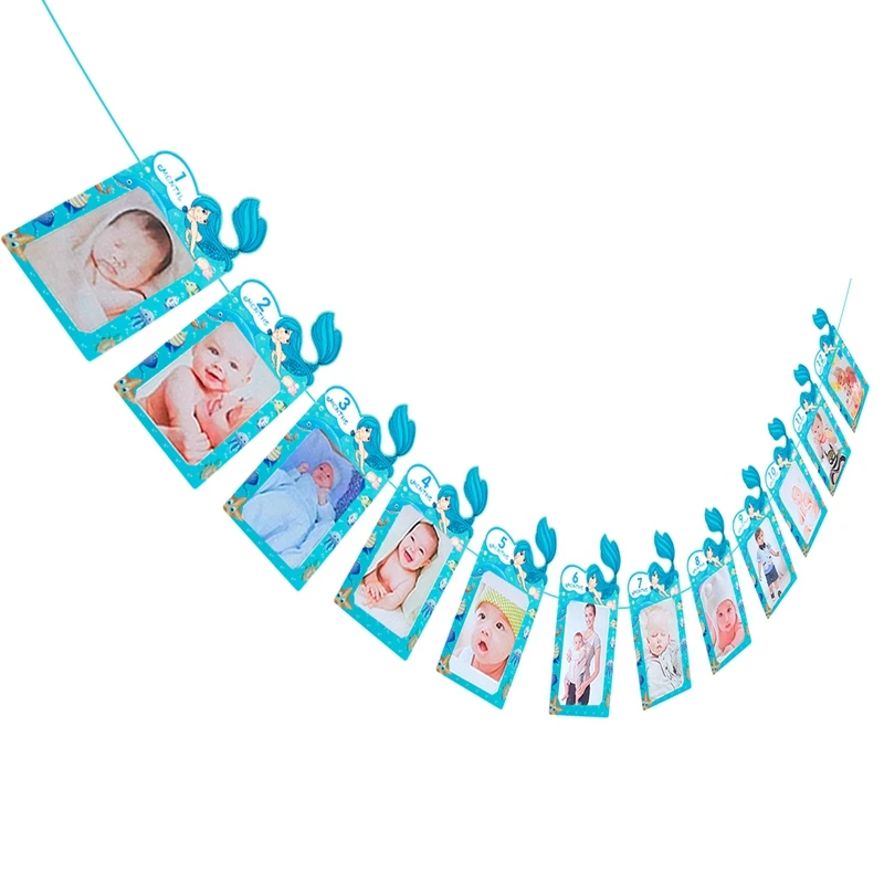 Best Deal 0a90 12 Monthphoto Frame Banner Happy 1st Birthday