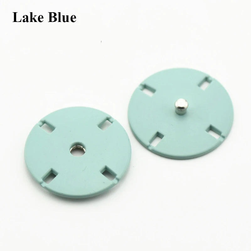 Lake Blue 5 шт. 10-25 мм круглые металлические кнопки золотого цвета для одежды DIY пуговицы для одежды аксессуары для шитья одежды - Цвет: Lake Blue