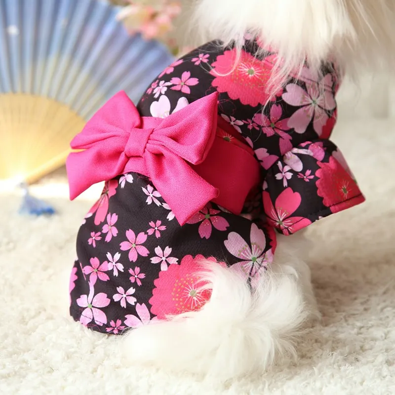 JapanesePetKimonoPoodleCatCherryBlossomBathrobeSakuraKimono