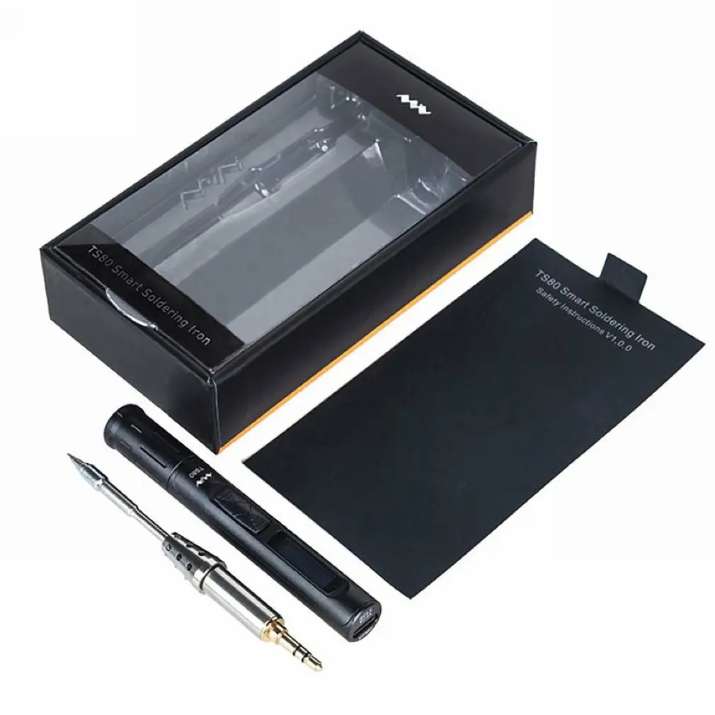 US $78.11 TS80 Portable Digital Soldering Iron With USB TypeC Power Port Heating Design Digital OLED Screen Display