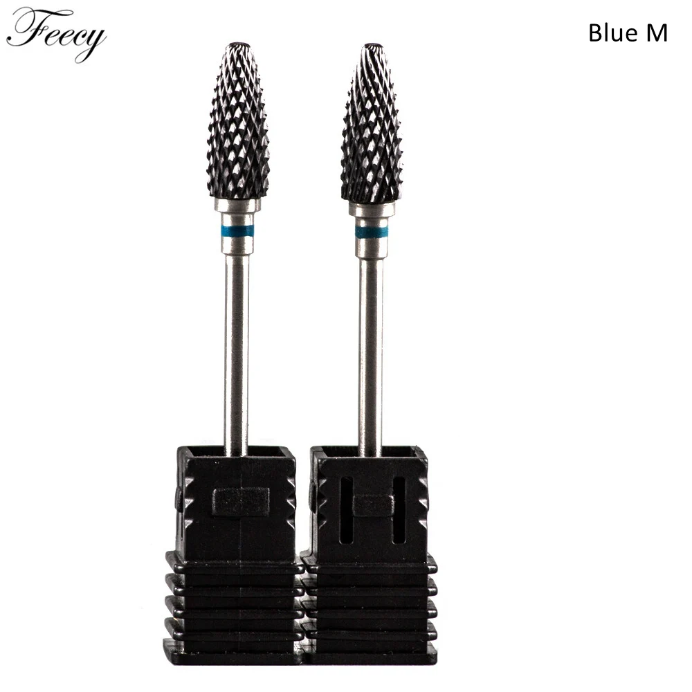 3U Blue M 2PCS 2 шт Керамические фрезы для ногтей маникюр ногтей педикюр сверла биты-аксессуары корунд фрезы мельница насадки для маникюра - Цвет: 3U Blue M 2PCS