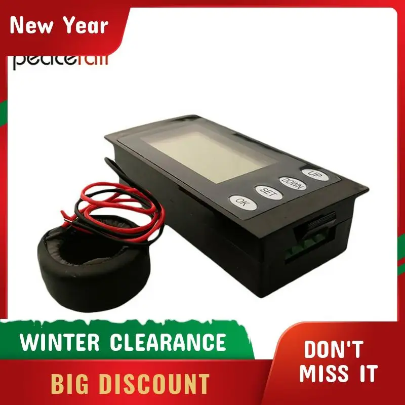 PEACEFAIR однофазный цифровой LCD Ватт метр AC 220V 100A 5IN1 напряжение тока мощность время
