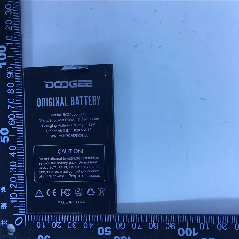 

Дата производства 2023 года для батареи DOOGEE X9 pro, 3000 мАч, длительное время ожидания, высокая емкость для батареи DOOGEE BAT16533000