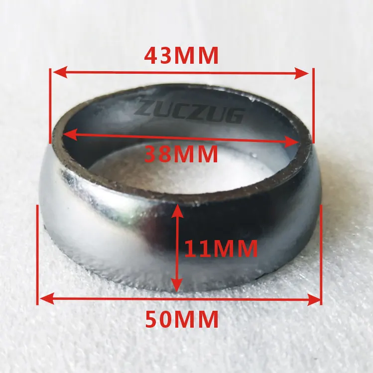 ID 38mm(1.5 inch) Выхлопная прокладка пончик уплотнение для Kazuma XinYang 500 500CC Jaguar Универсальный нисходящий трубопровод для Catback кольцевая прокладка фланец - Цвет: ID 38mm(1.5 inch)