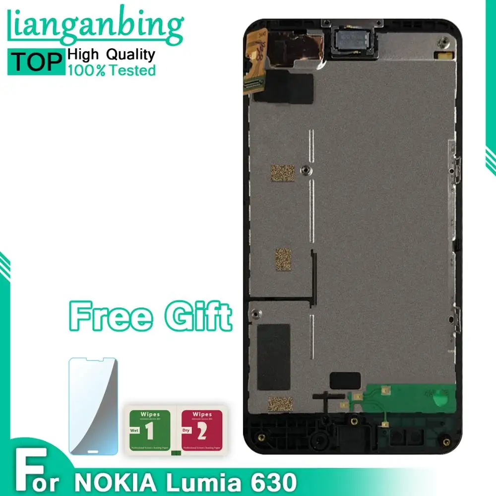 4 5 &quotIPS LCD для NOKIA 630 дисплей сенсорный экран Lumia Дисплей 635 запасные части |