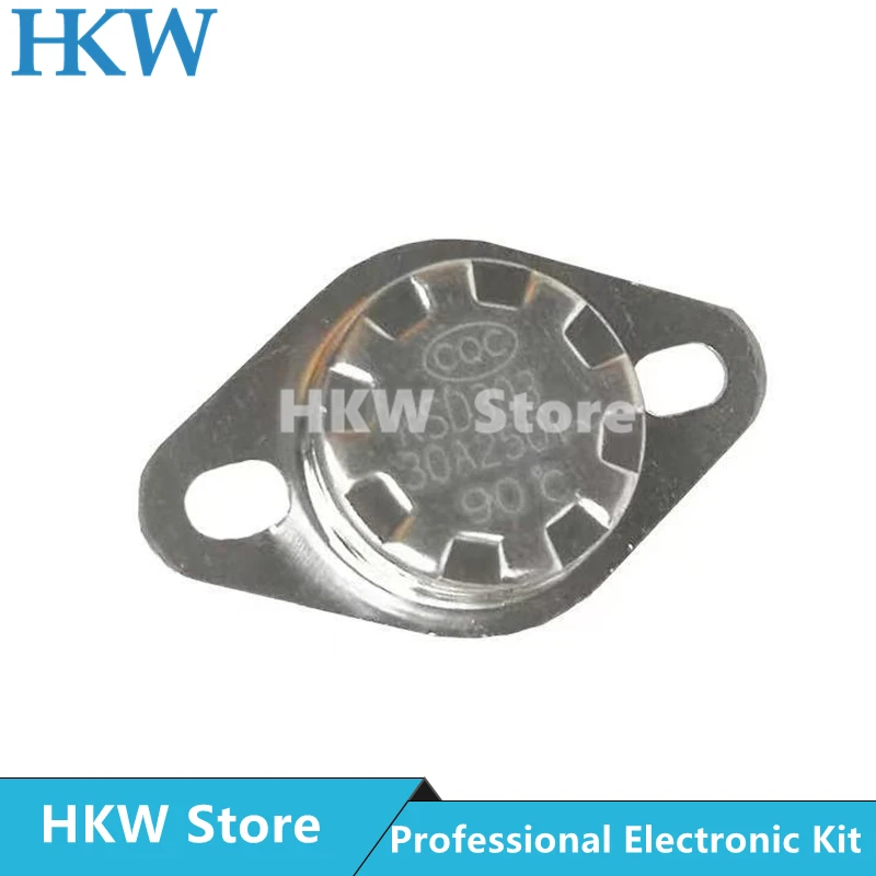 2pcs KSD303 30A 250V 40-160 학위 세라믹 정상 폐쇄 온도 스위치 서모 스탯 40 45 50 55 60 65 70 75 80 85 90 95 100 105 110 115 120 125 13