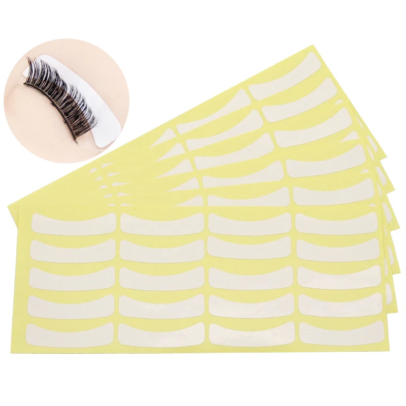 100 Paar Wimpernverlängerungspapier, Patches zum Pfropfen von Wimpern unter dem Augenpolster, Tipps, Aufkleber, natürliche Wimpern, Make-up-Papier, Klebeband – Detail 1