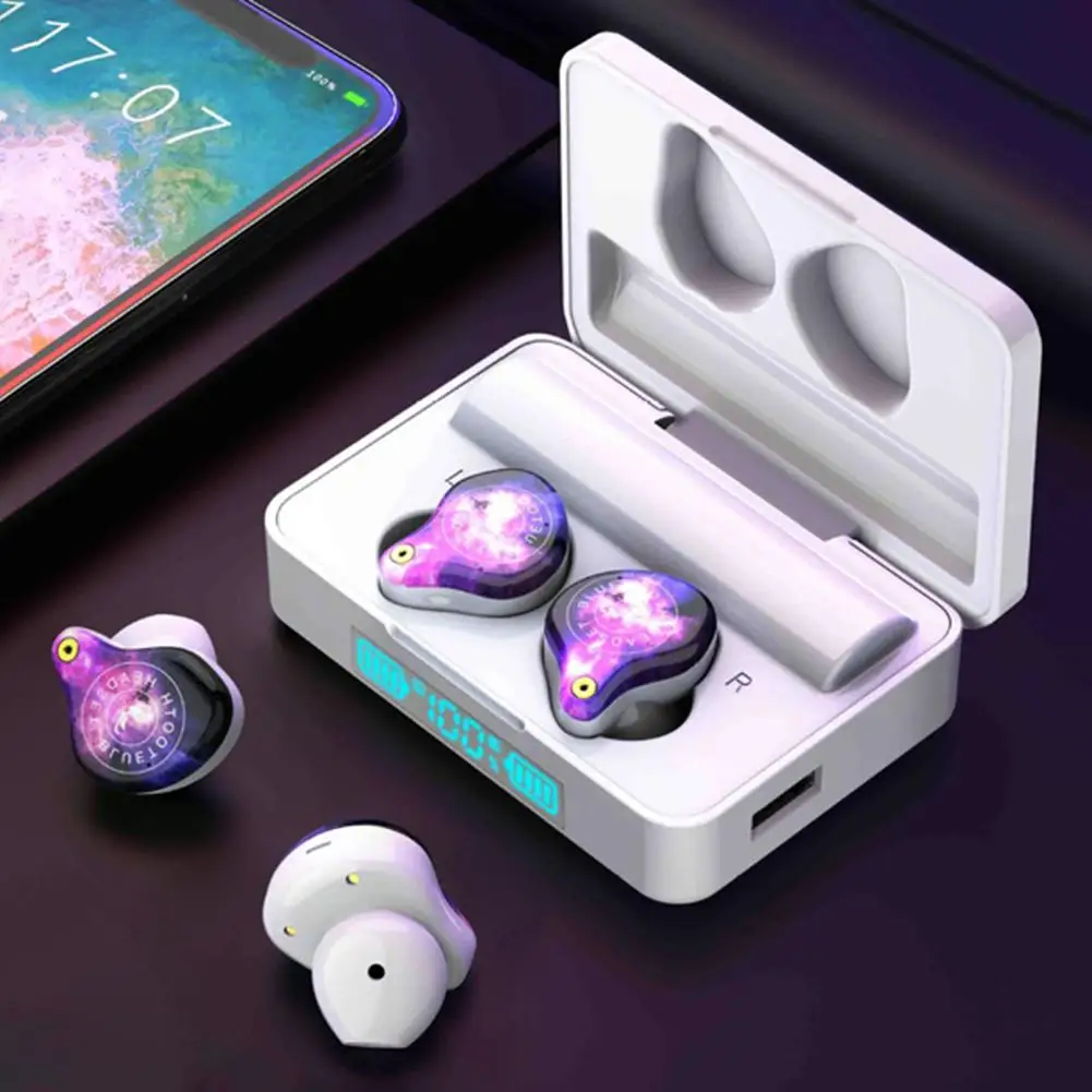 Беспроводные Bluetooth наушники, водонепроницаемые, с сенсорным управлением, TWS, Bluetooth 5,0, наушники с 3600 мАч зарядным ящиком для IPhone, samsung