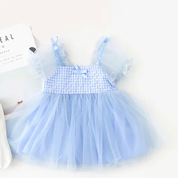 

Baby Girls Romper Summer Thin Slim Sleeveless Cool Casual Bodysuit Newborn Cotton Solid Color Rompers Jumpsuit Blue