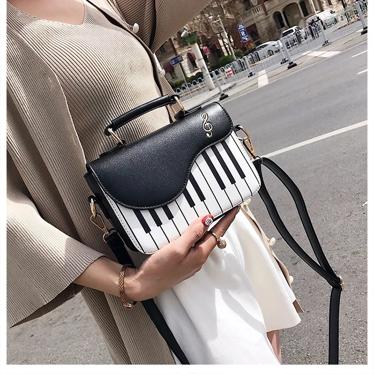 Сумки для женщин Bolso Женская сумочка основная Femme сумка на плечо уличная женская сумка с рисунком фортепиано Популярные PU кожаные сумки-мессенджеры