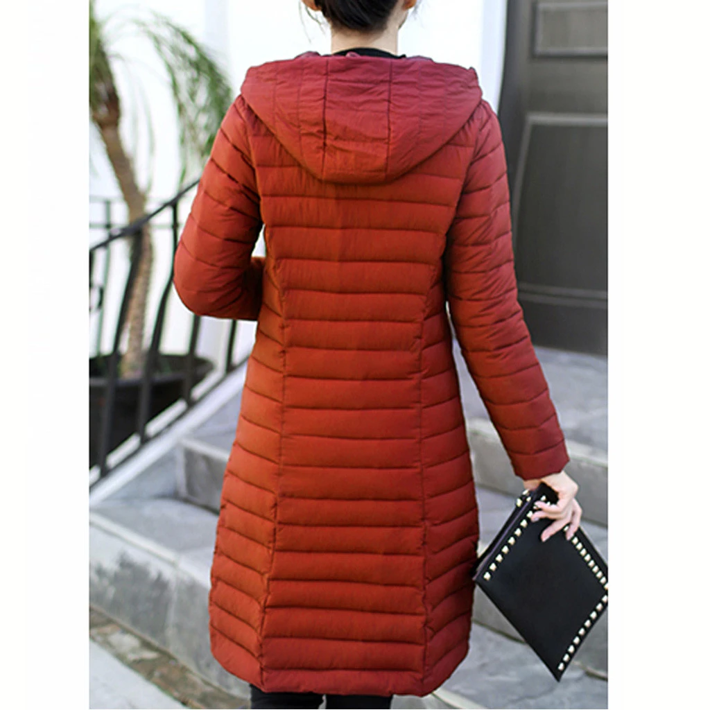 JAYCOSIN Women 2019 New Winter Jacket Women Coat Long Hooded Outwear Female Parka Slim Clothes Outerwear Padded Basic Coats 920