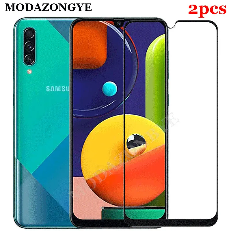 

2PCS Tempered Glass For Samsung Galaxy A50S Screen Protector Glass For Samsung A10S A30S A107 A307 A507 Full Cover Glass