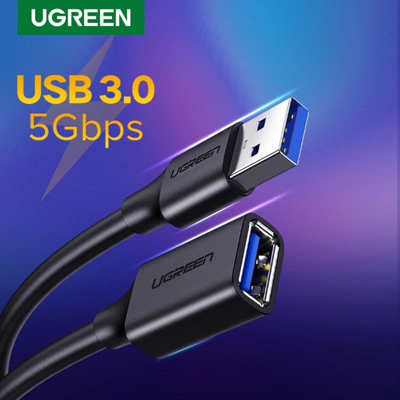 UGREEN USB Удлинительный Кабель USB 3,0 удлинитель шнур типа A для передачи данных для Playstation Flash Drive USB 2,0|Кабели передачи данных|   | АлиЭкспресс