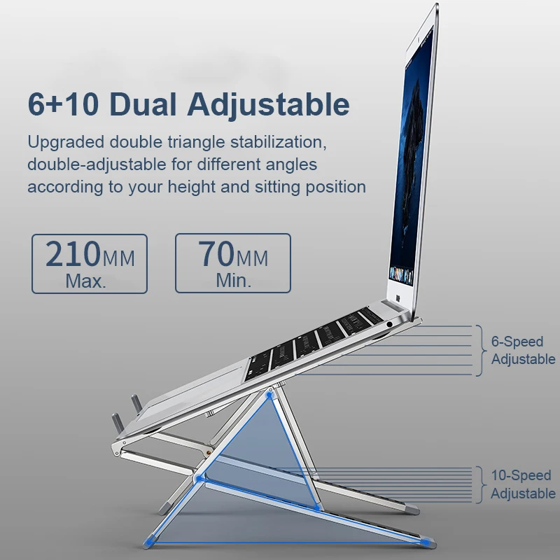 Adjustable Laptop Holder Notebook Stand Support For Mackbook Pro Computer Base Riser Portable Laptop Stand Cooling Bracket