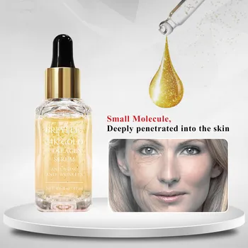 

24k Gold Serum Collagen Essence Anti-Aging Remove Wrinkles Lifting Firming SkinWhitening Repairing Serum 17ml
