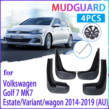 

4 PCS Car Mud Flaps for VW Golf 7 MK7 Estate Variant wagon 2014~2019 AU Mudguard Splash Guards Fender Mudflaps Auto Accessories